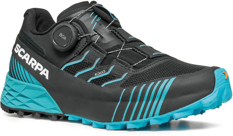 Scarpa Womens Ribelle Run Kalibra ST Shoes - Black-Azure